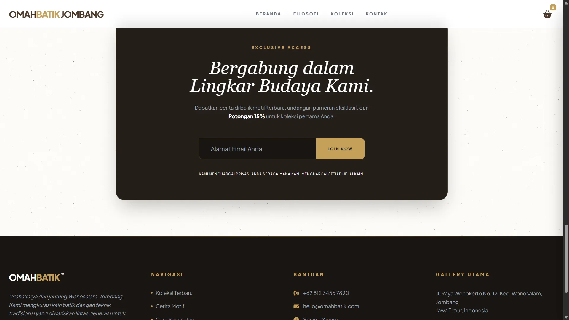 Website E-Commerce Batik